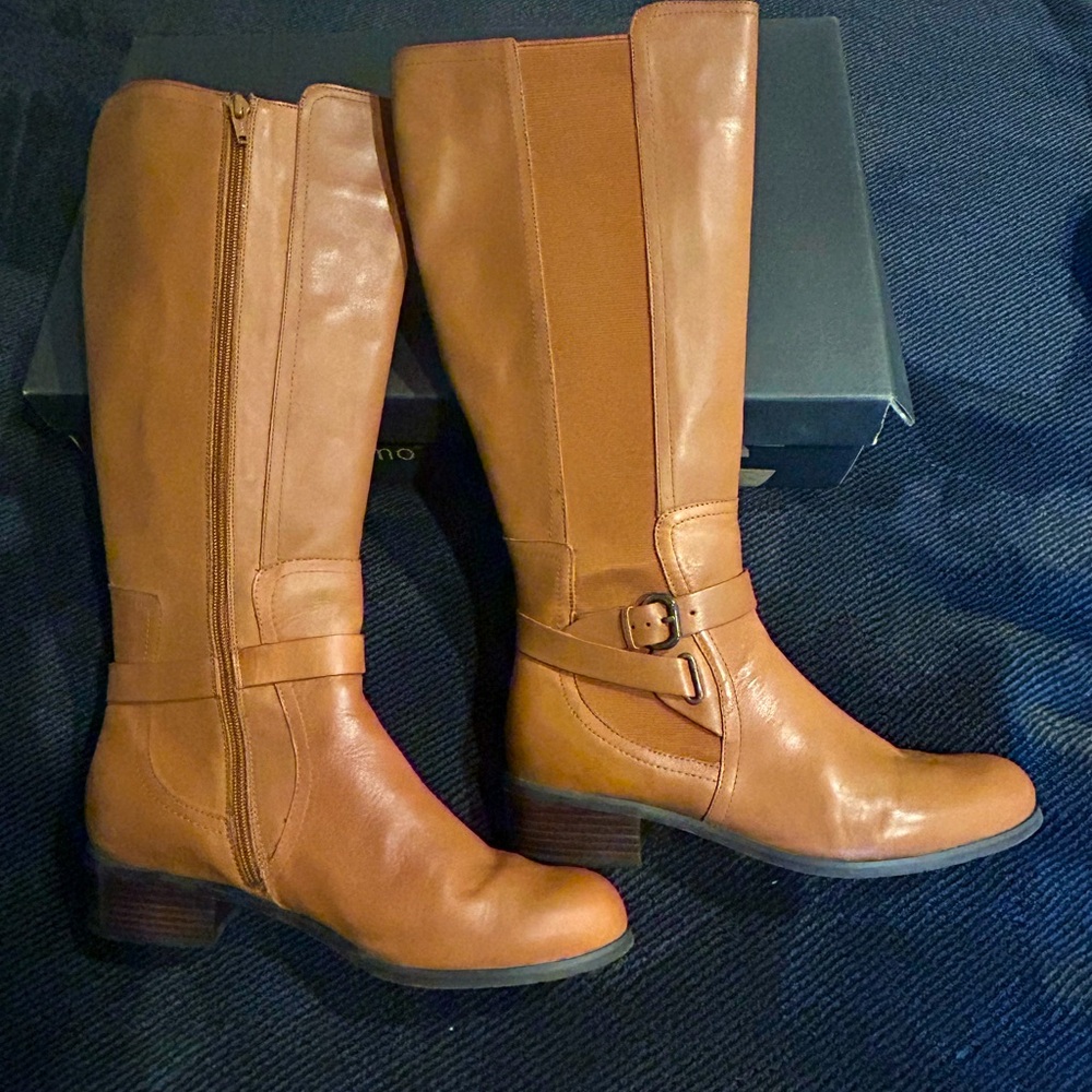 Size 11 Corso Como Vintage Calf boots in Cognac